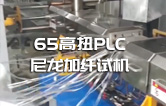 65高扭+PLC，尼龍加纖雙螺桿造粒機(jī)試機(jī)
